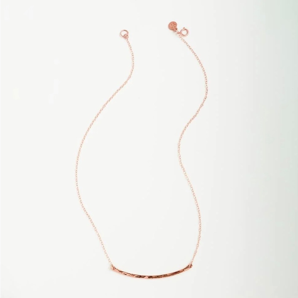 Gorjana Taner Bar Necklace in Rose gold - like New!